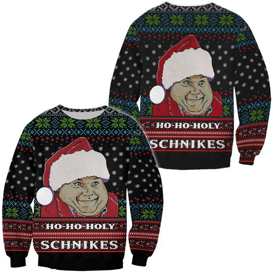 Tommy Boy Holy Schnik Ugly Knitted Christmas 3D Sweater - Image 2