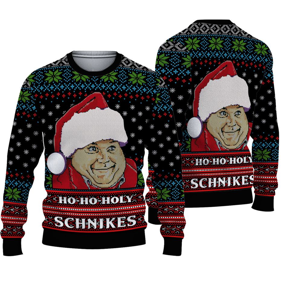 Tommy Boy Holy Schnik Ugly Knitted Christmas Sweatshirt