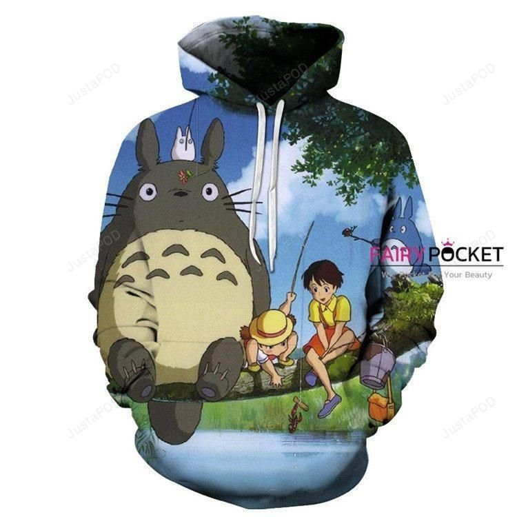 Tonari no Totoro Mei Kusakabe, Totoro Satsuki Kusakabe 3D All Over Print Hoodie, Zip Hoodie