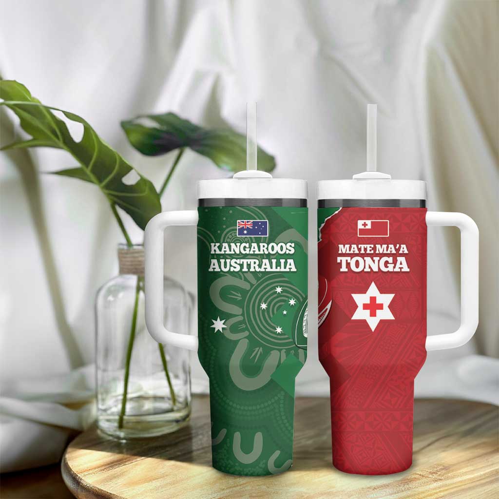 Tonga And Australia Rugby Mate Maa Tongan Ngatu Mix Kangaroos Aboriginal Custom Stanley Cup 40 oz 30 oz Tumbler With HandleTVC2301347 - Image 9