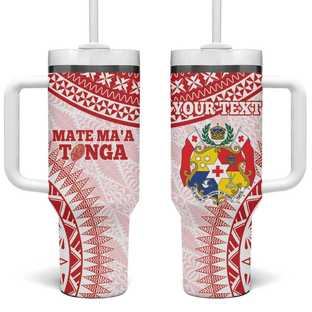 Tonga Mate Maa Go Champions Tongan Ngatu White Custom Stanley Cup 40 oz 30 oz Tumbler With HandleTVC2301377