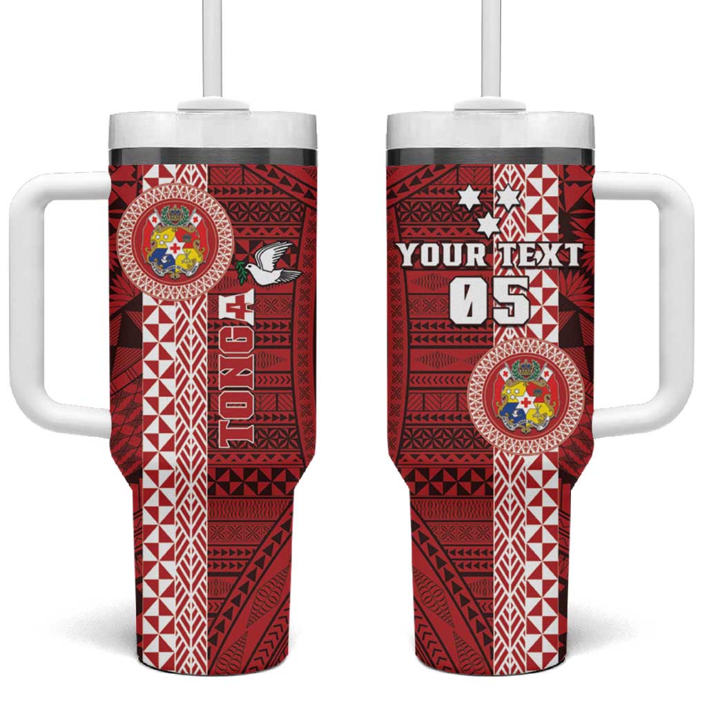 Tonga Rugby World Cup 2023 Coat Of Arms Ngatu Custom Stanley Cup 40 oz 30 oz Tumbler With HandleTVC2301358