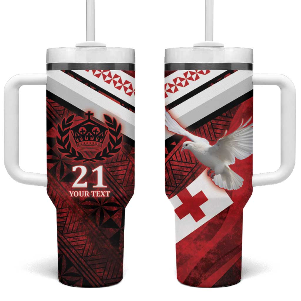 Tonga XIII Rugby Tribal Tattoo Mate Maâ€™a Tonga Kupesi Ngatu Grunge Custom Stanley Cup 40 oz 30 oz Tumbler With HandleTVC2301348