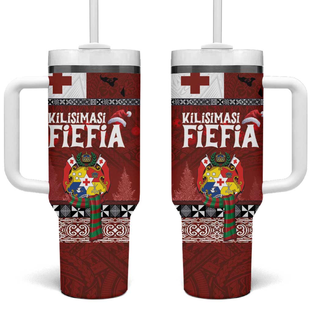 Tongan Christmas Kilisimasi Fiefia with Ngatu Art Tattoo Custom Stanley Cup 40 oz 30 oz Tumbler With HandleTVC2301402