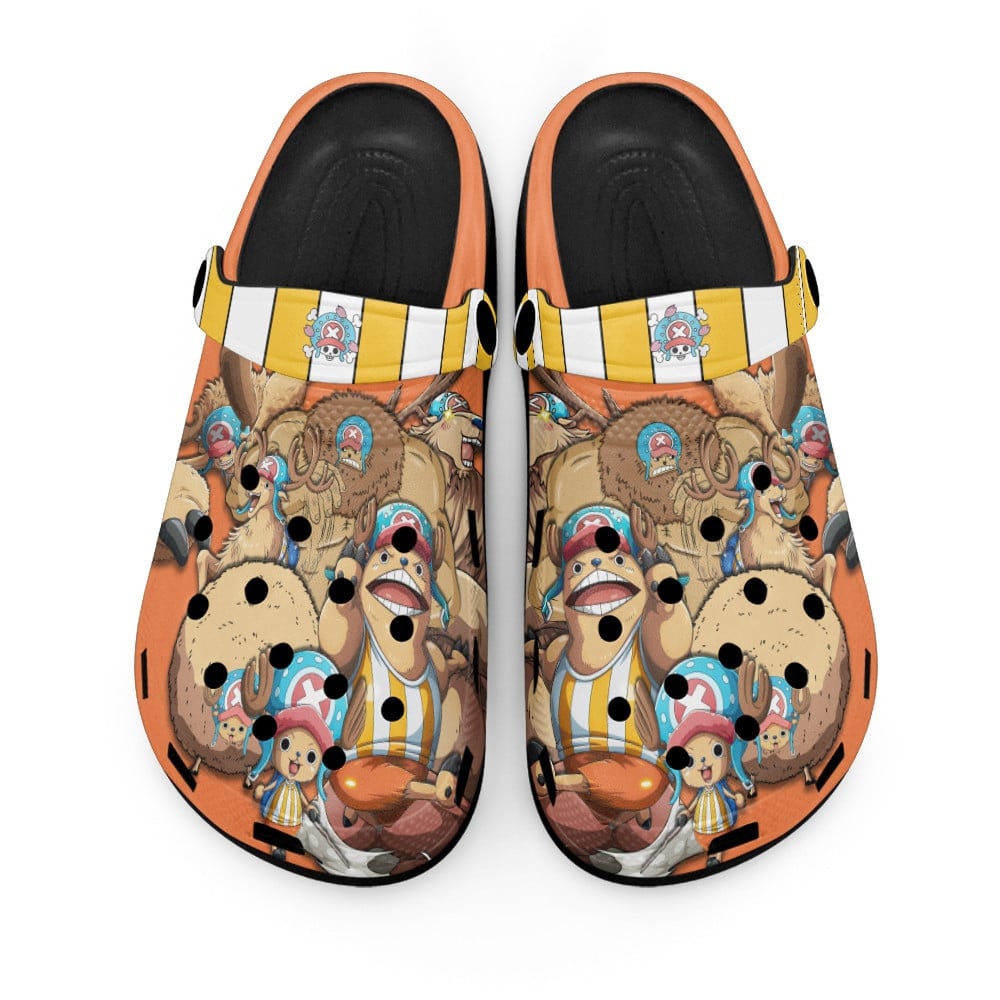Tony Tony Chopper One Piece Anime Crocs Crocband Clogs Shoes Comfortable For Men Women and Kids