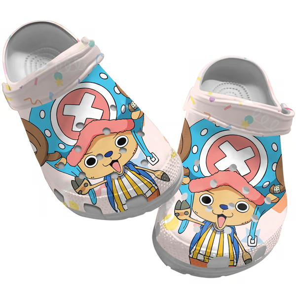Tony Tony Chopper One Piece Anime Crocs Crocband Clogs Shoes Comfortable For Men Women and Kids
