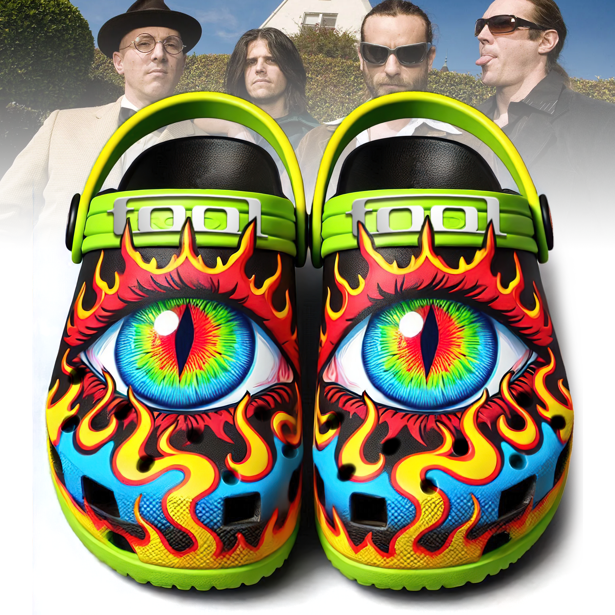 Tool Music Crocs Crocband Clogs Shoes Comfortable For Men Women and Kids