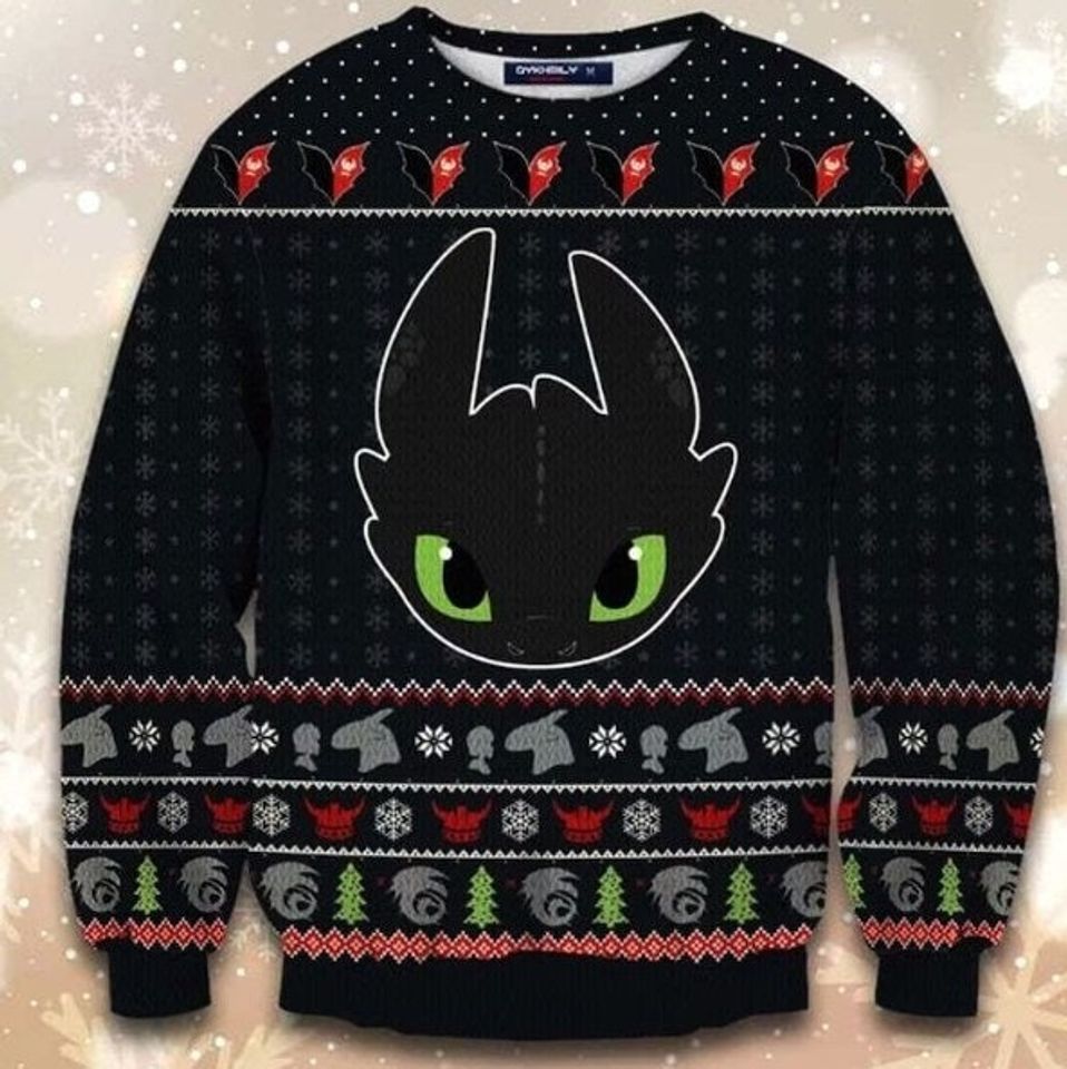 Toothless Christmas Ugly Sweater