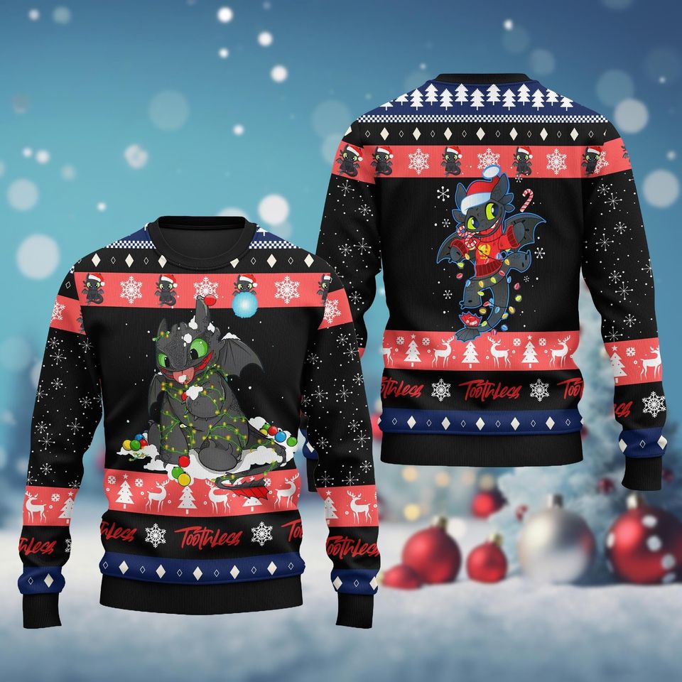 Toothless Dragon Holiday Sweater