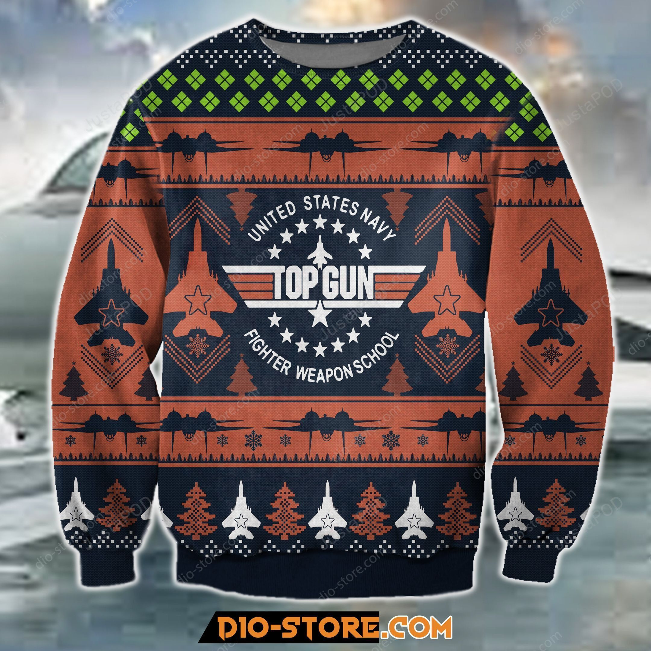 Top Gun 1986 Tom Cruise Ugly Christmas Sweater Adult 3D Funny Matching for family
