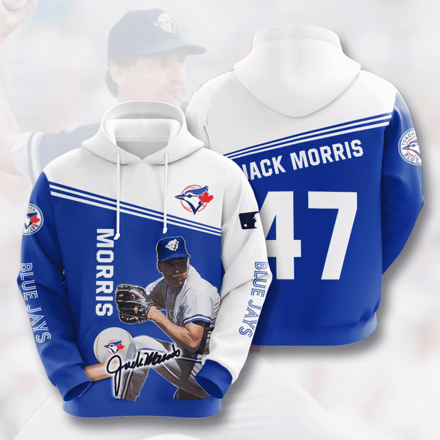 TORONTO BLUE JAYS Jack Morris 3D All Over Print Hoodie, Zip Hoodie