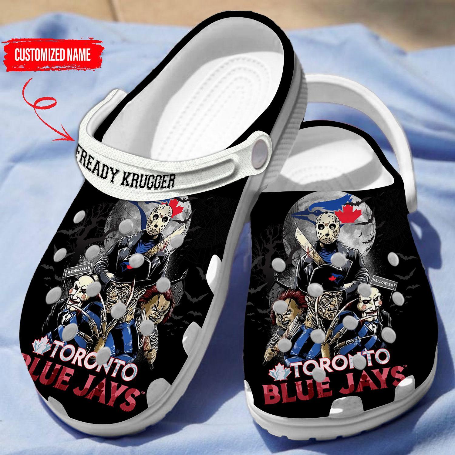 Toronto Blue Jays MLB Sport Crocs Crocband Clogs Shoes Comfortable For Men Women and Kids