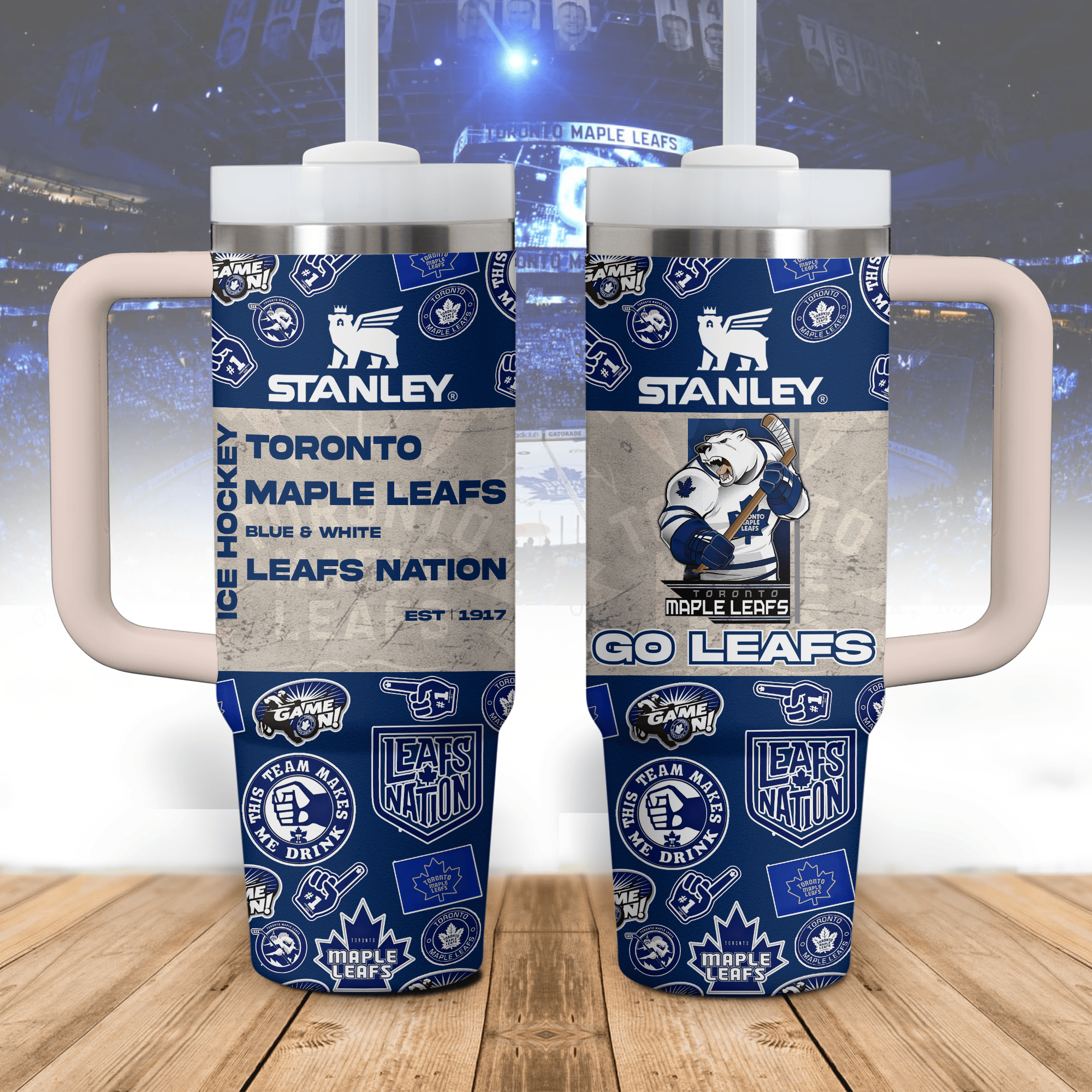 Toronto Maple Leafs NHL Custom Stanley Cup 40 oz 30 oz Tumbler With HandleTVC2301520