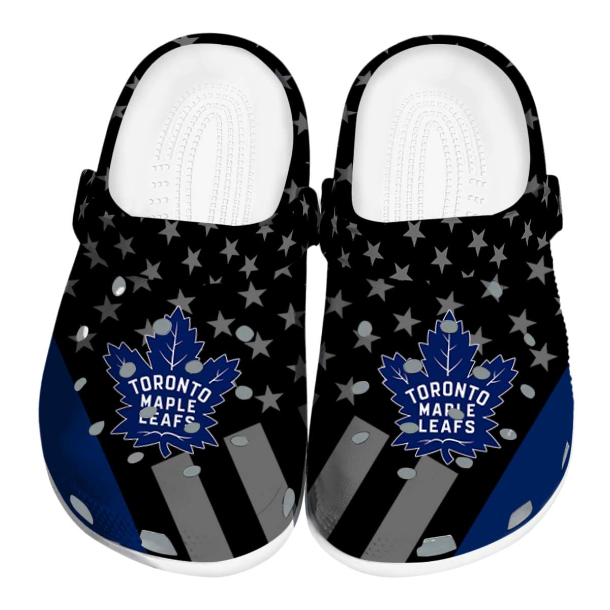 Toronto Maple Leafs NHL Sport Crocs Crocband Clogs Shoes Comfortable For Men Women and Kids