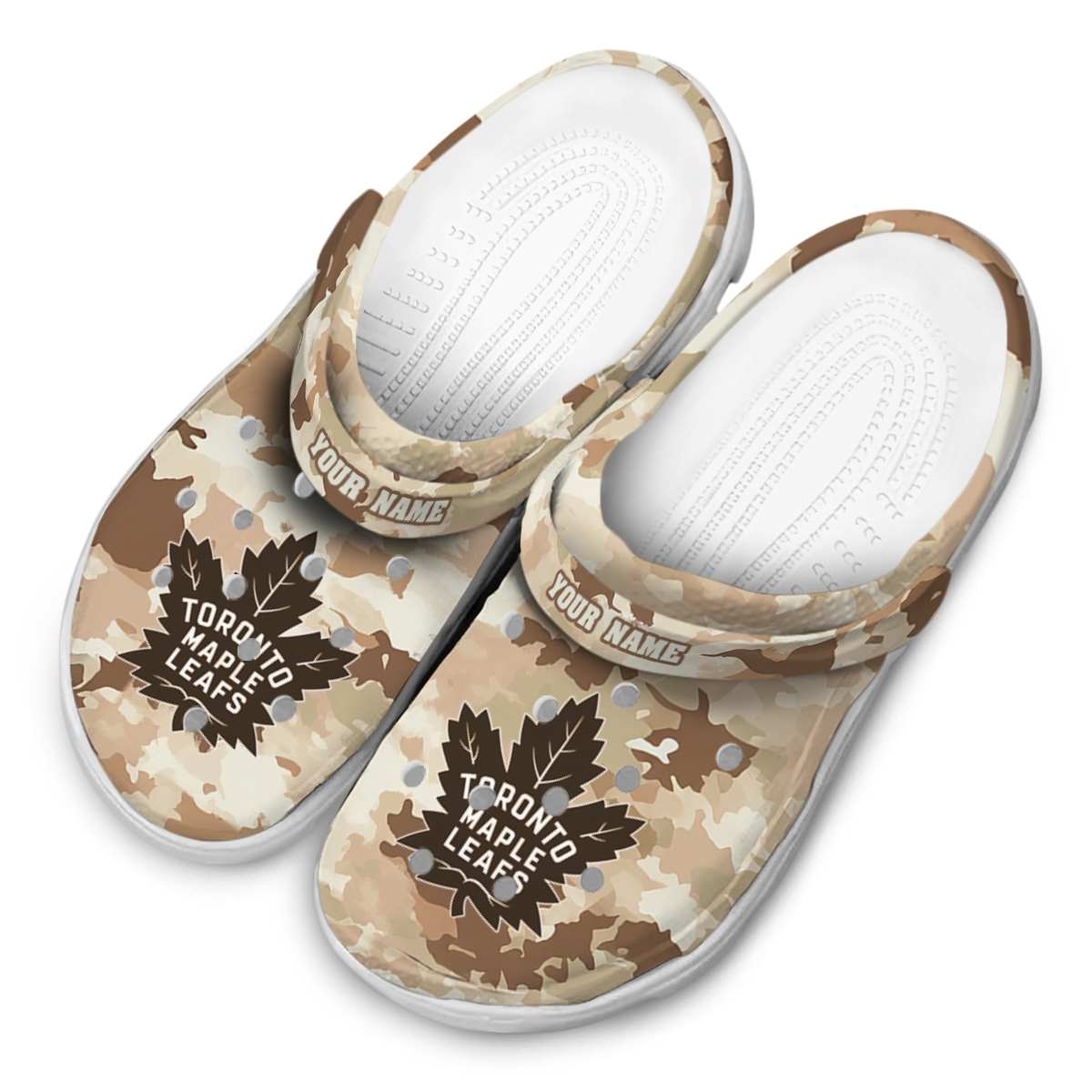 Toronto Maple Leafs NHL Sport Crocs Crocband Clogs Shoes Comfortable For Men Women and Kids - Image 4
