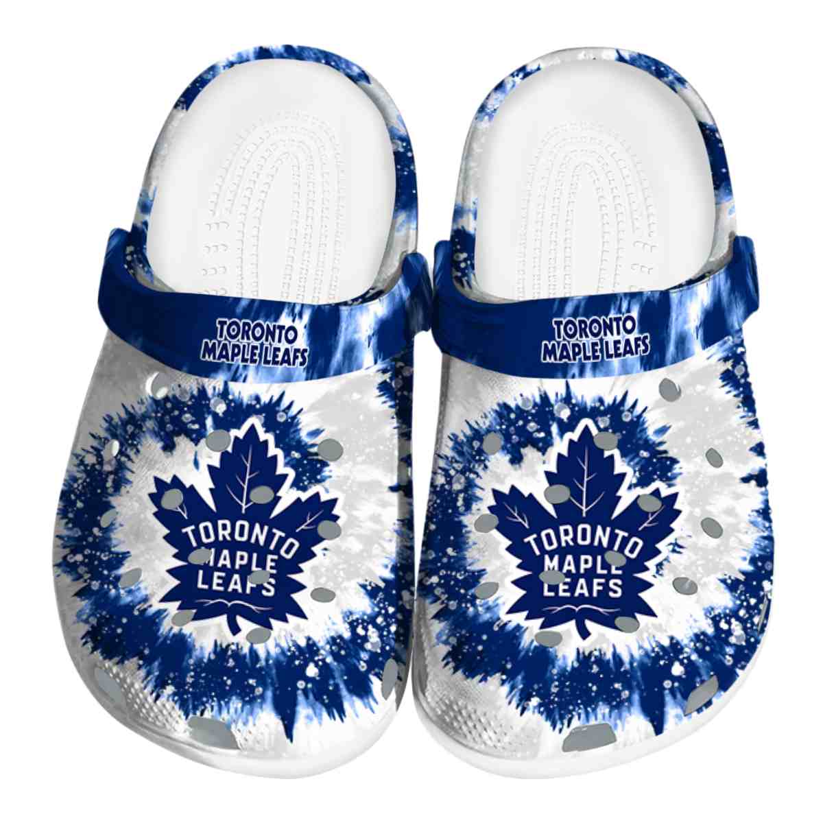 Toronto Maple Leafs NHL Sport Crocs Crocband Clogs Shoes Comfortable For Men Women and Kids