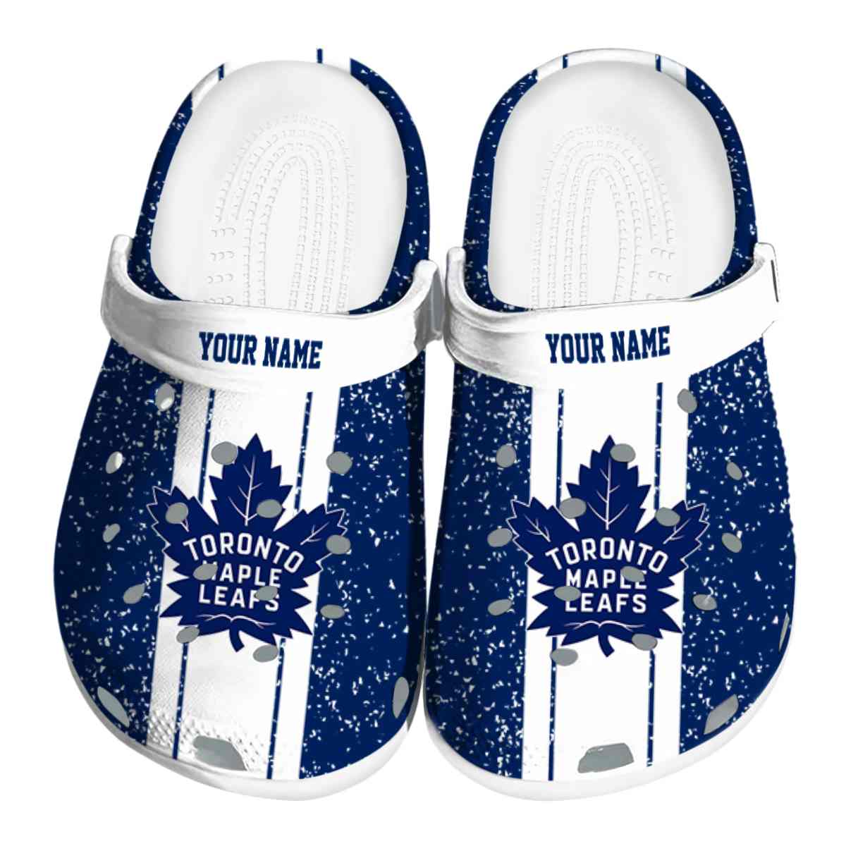 Toronto Maple Leafs NHL Sport Crocs Crocband Clogs Shoes Comfortable For Men Women and Kids