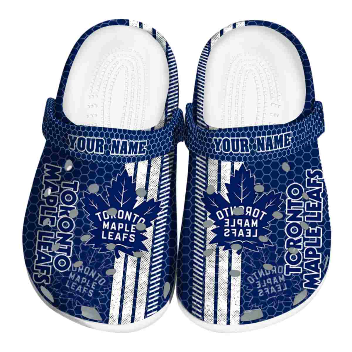 Toronto Maple Leafs NHL Sport Crocs Crocband Clogs Shoes Comfortable For Men Women and Kids