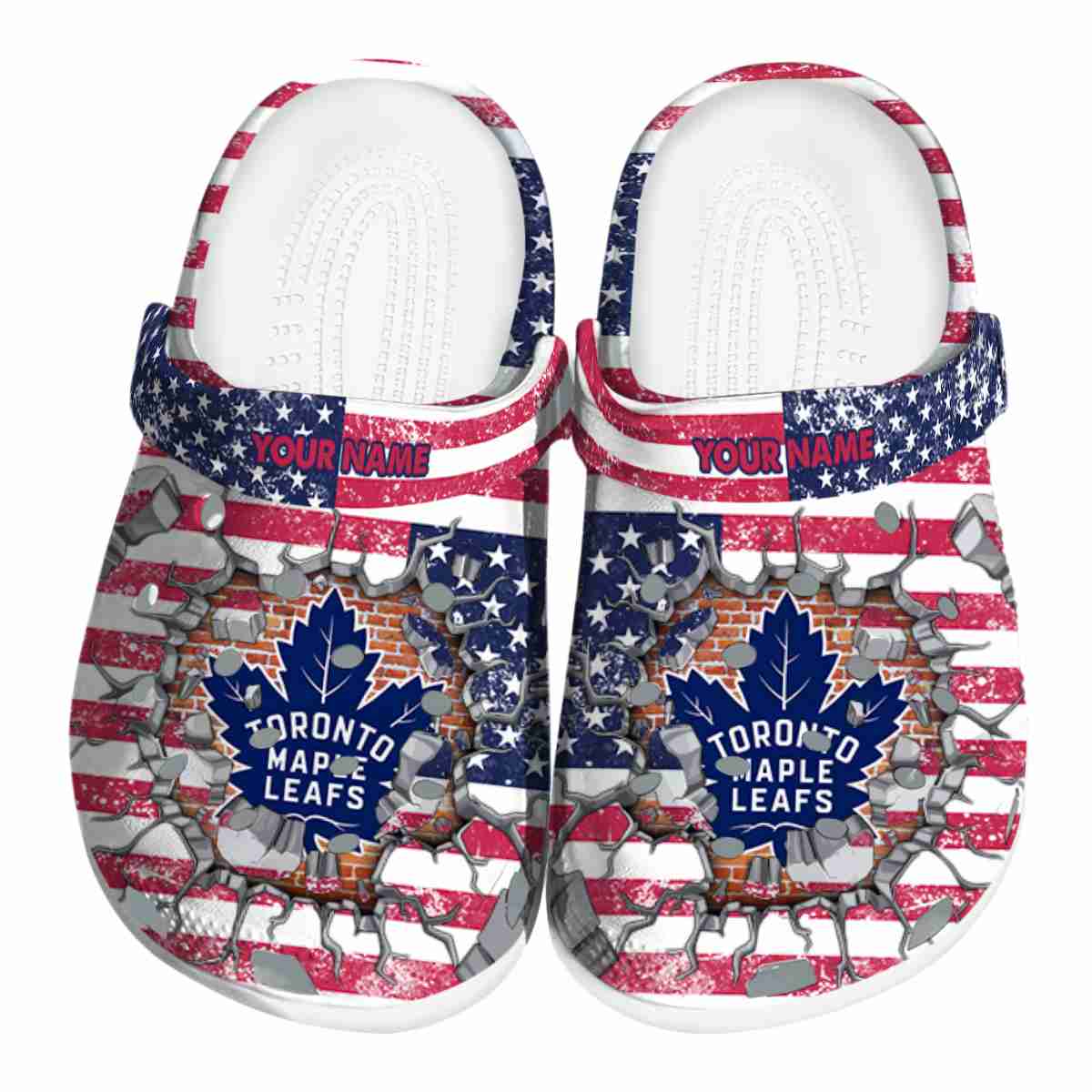 Toronto Maple Leafs NHL Sport Crocs Crocband Clogs Shoes Comfortable For Men Women and Kids