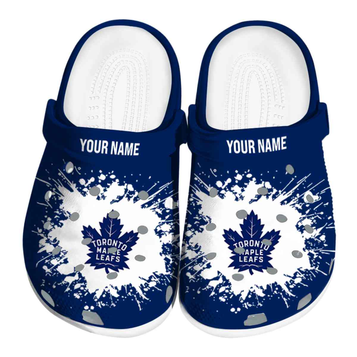 Toronto Maple Leafs NHL Sport Crocs Crocband Clogs Shoes Comfortable For Men Women and Kids