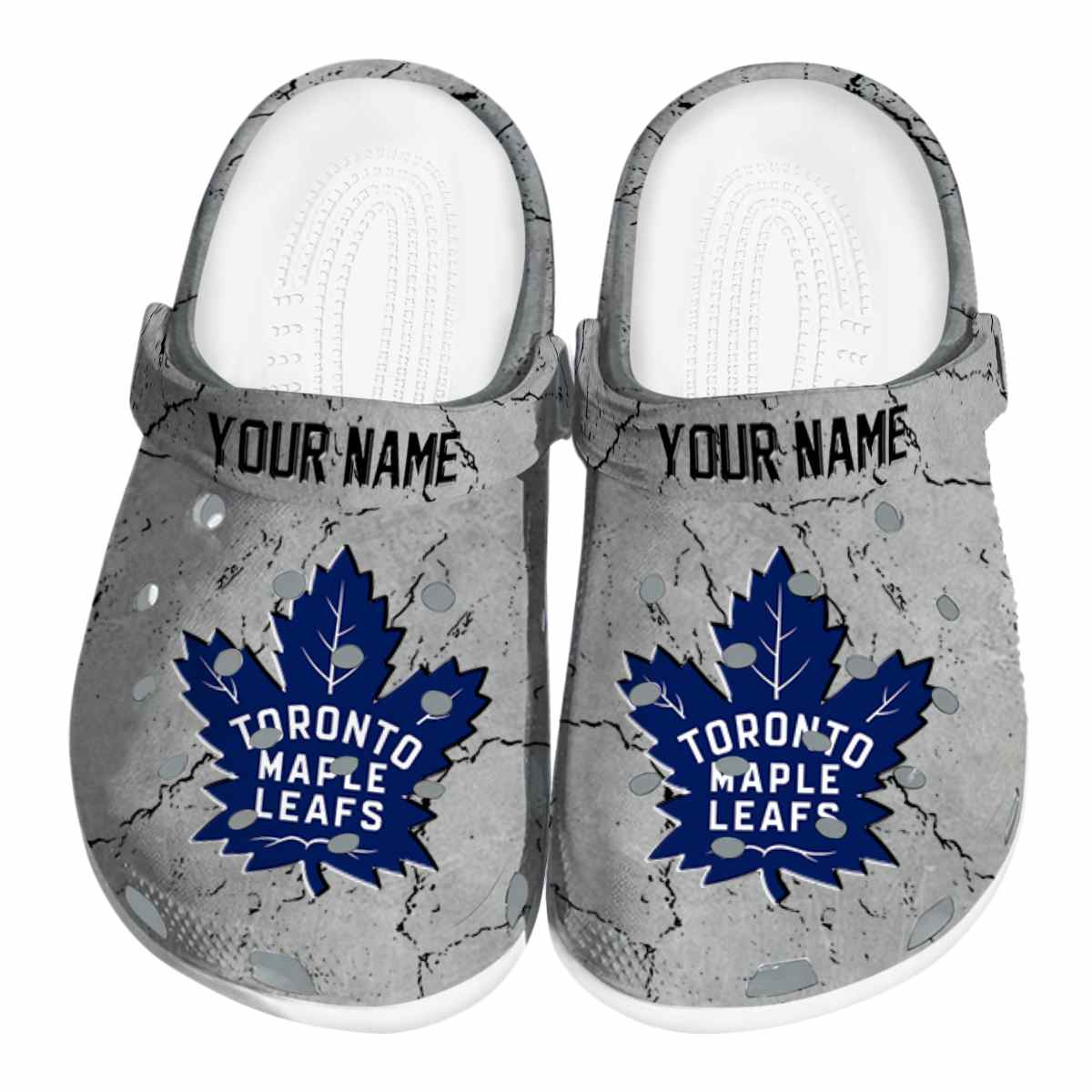 Toronto Maple Leafs NHL Sport Crocs Crocband Clogs Shoes Comfortable For Men Women and Kids