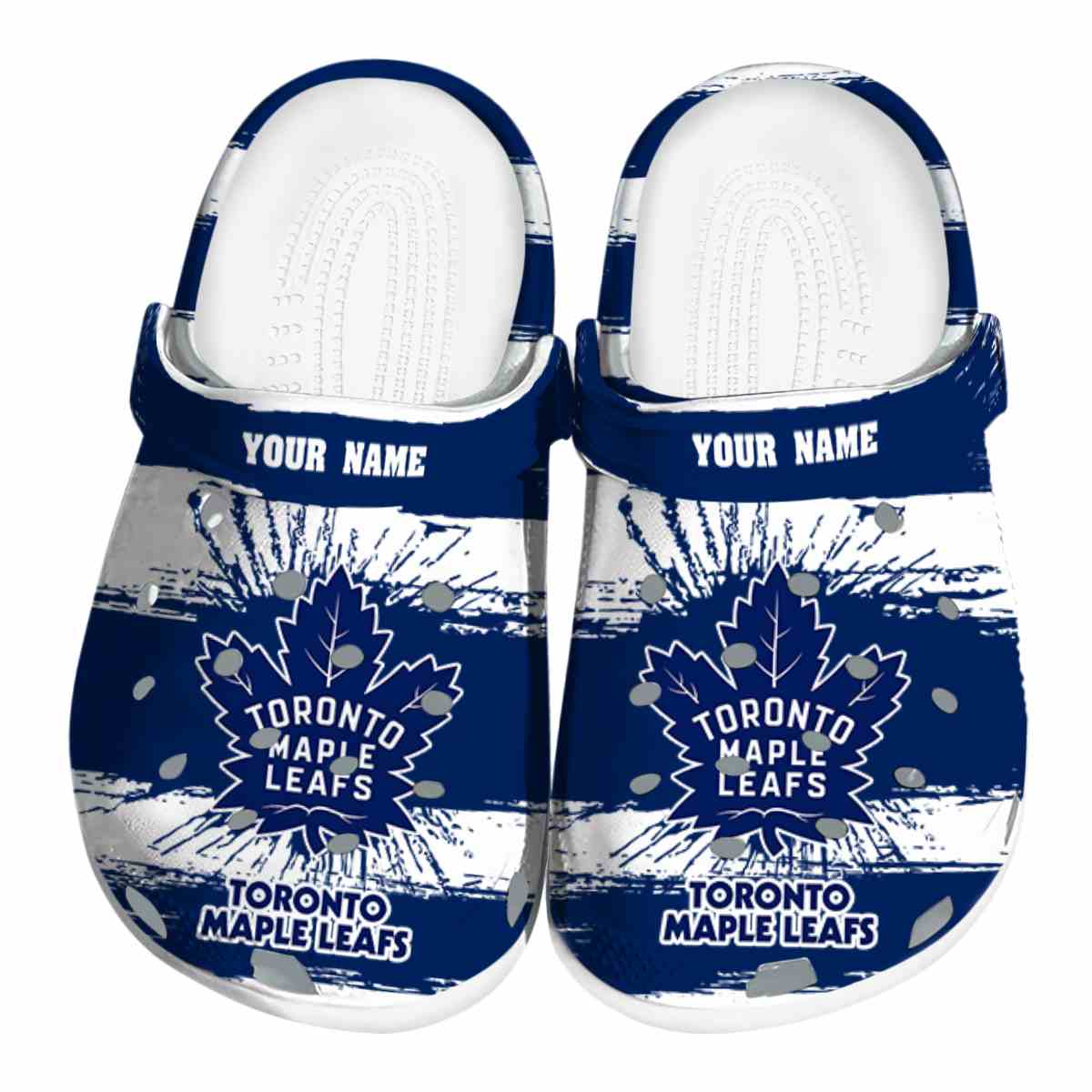 Toronto Maple Leafs NHL Sport Crocs Crocband Clogs Shoes Comfortable For Men Women and Kids
