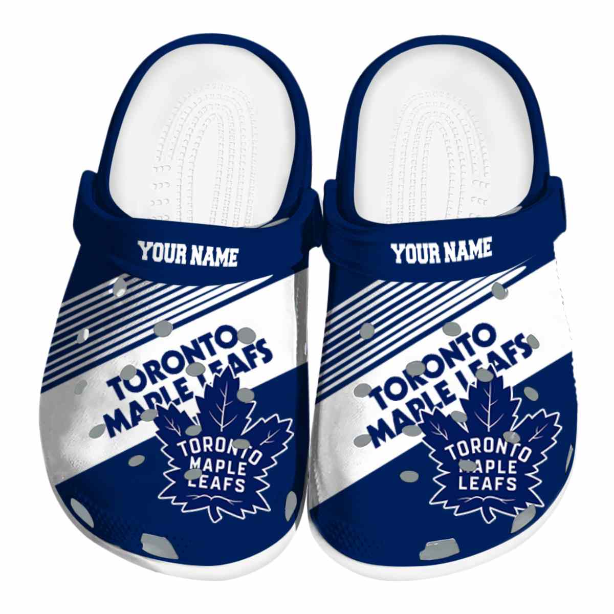 Toronto Maple Leafs NHL Sport Crocs Crocband Clogs Shoes Comfortable For Men Women and Kids