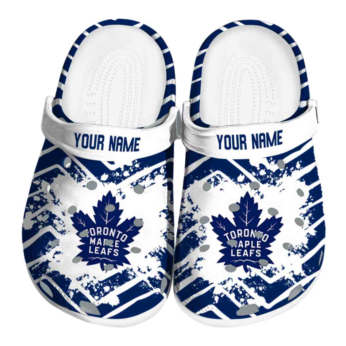 Toronto Maple Leafs NHL Sport Crocs Crocband Clogs Shoes Comfortable For Men Women and Kids