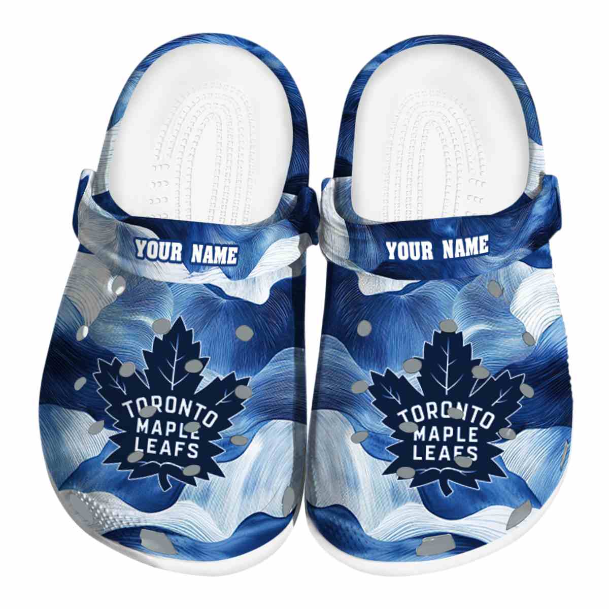 Toronto Maple Leafs NHL Sport Crocs Crocband Clogs Shoes Comfortable For Men Women and Kids
