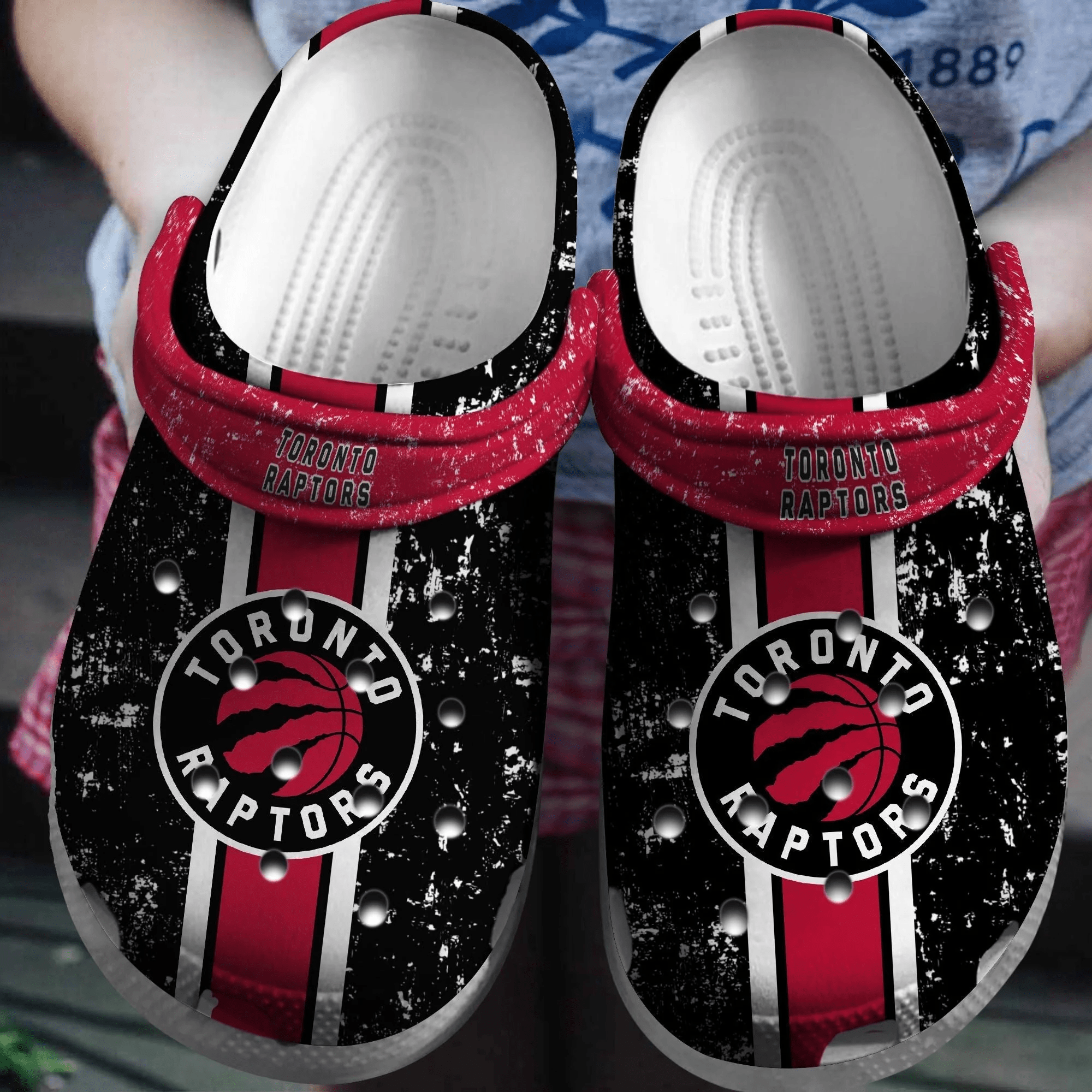Toronto Raptors Basketball Clogs Crocs Crocband Comfortable Shoes For Men Women
