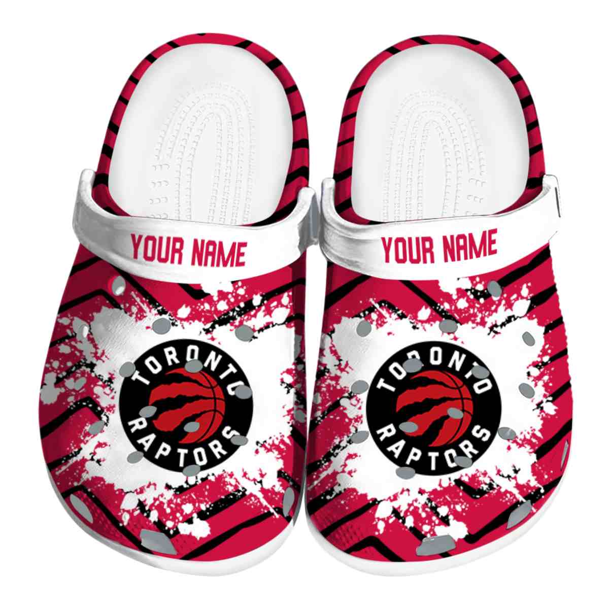 Toronto Raptors NBA Sport Crocs Crocband Clogs Shoes Comfortable For Men Women and Kids
