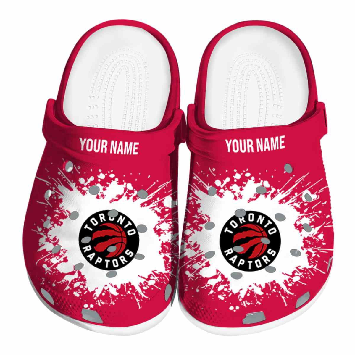 Toronto Raptors NBA Sport Crocs Crocband Clogs Shoes Comfortable For Men Women and Kids