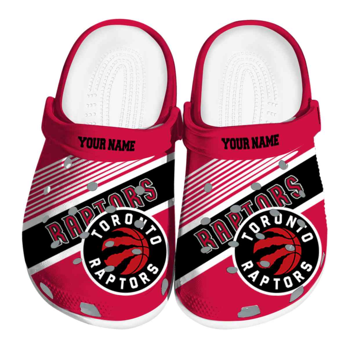 Toronto Raptors NBA Sport Crocs Crocband Clogs Shoes Comfortable For Men Women and Kids