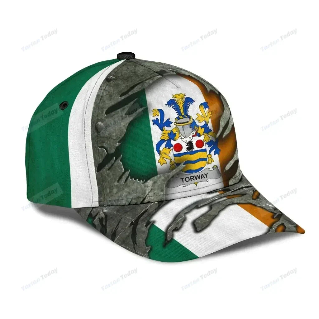 Torway Coat Of Arms - Irish Family Crest Hat Classic Cap 3D Trucker Hats Custom Hats Gifts For Men & Women