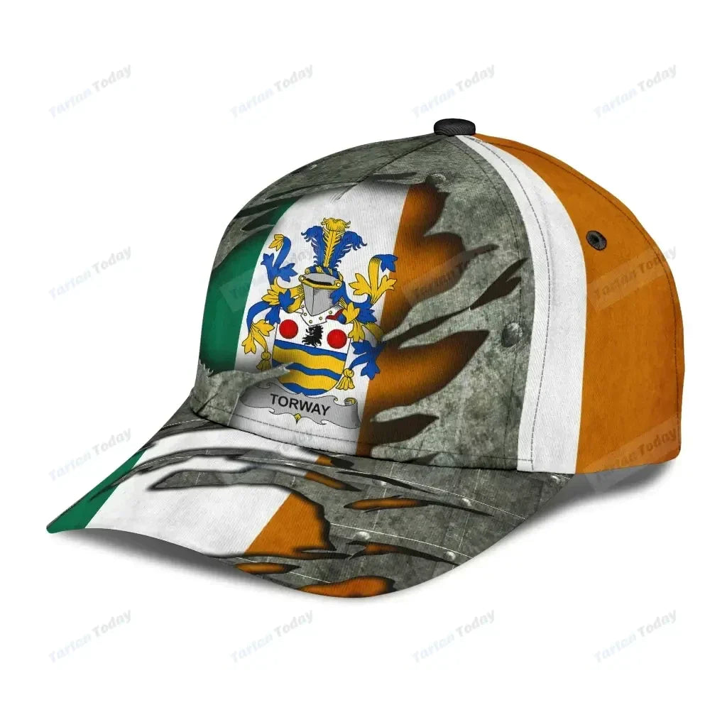 Torway Coat Of Arms - Irish Family Crest Hat Classic Cap 3D Trucker Hats Custom Hats Gifts For Men & Women