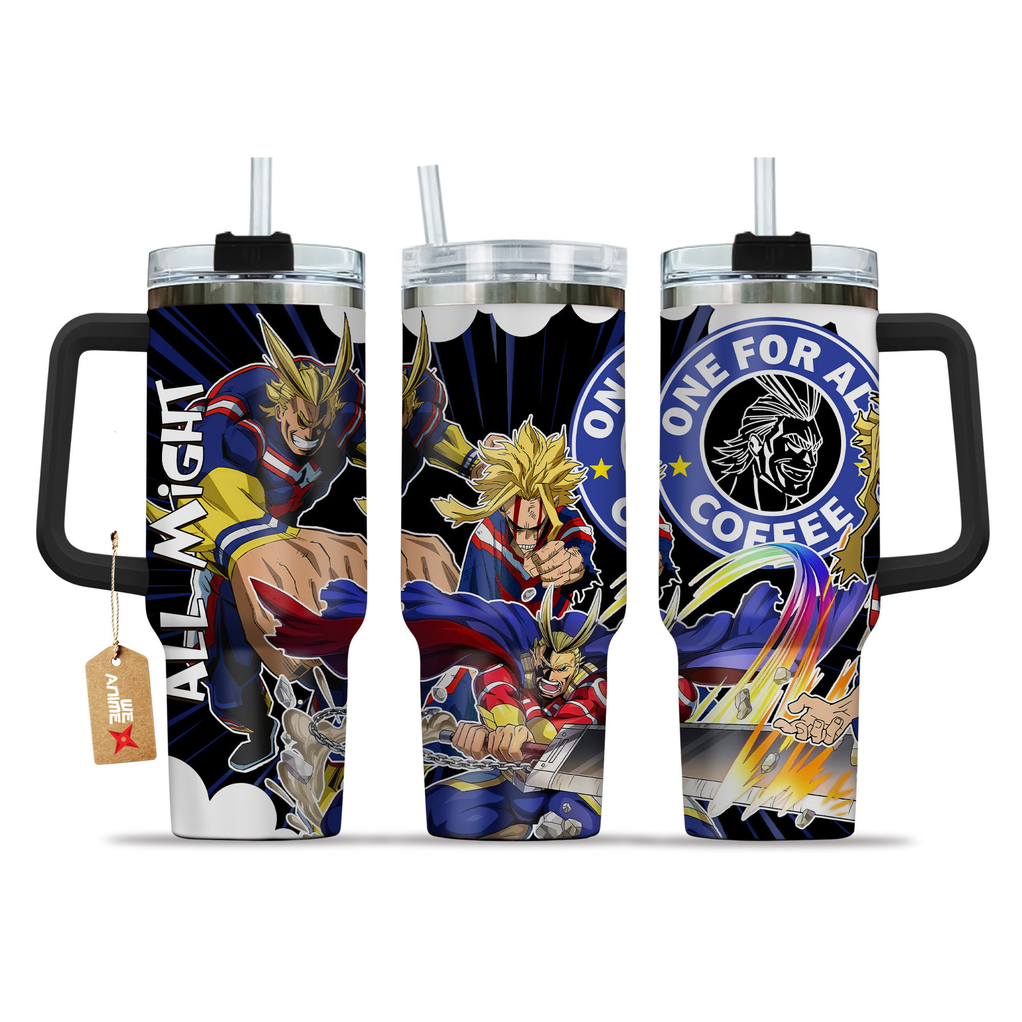 Toshinori Yagi (All Might) My Hero Academia Anime Custom Stanley Cup 40 oz 30 oz Tumbler With HandleTVC2301152