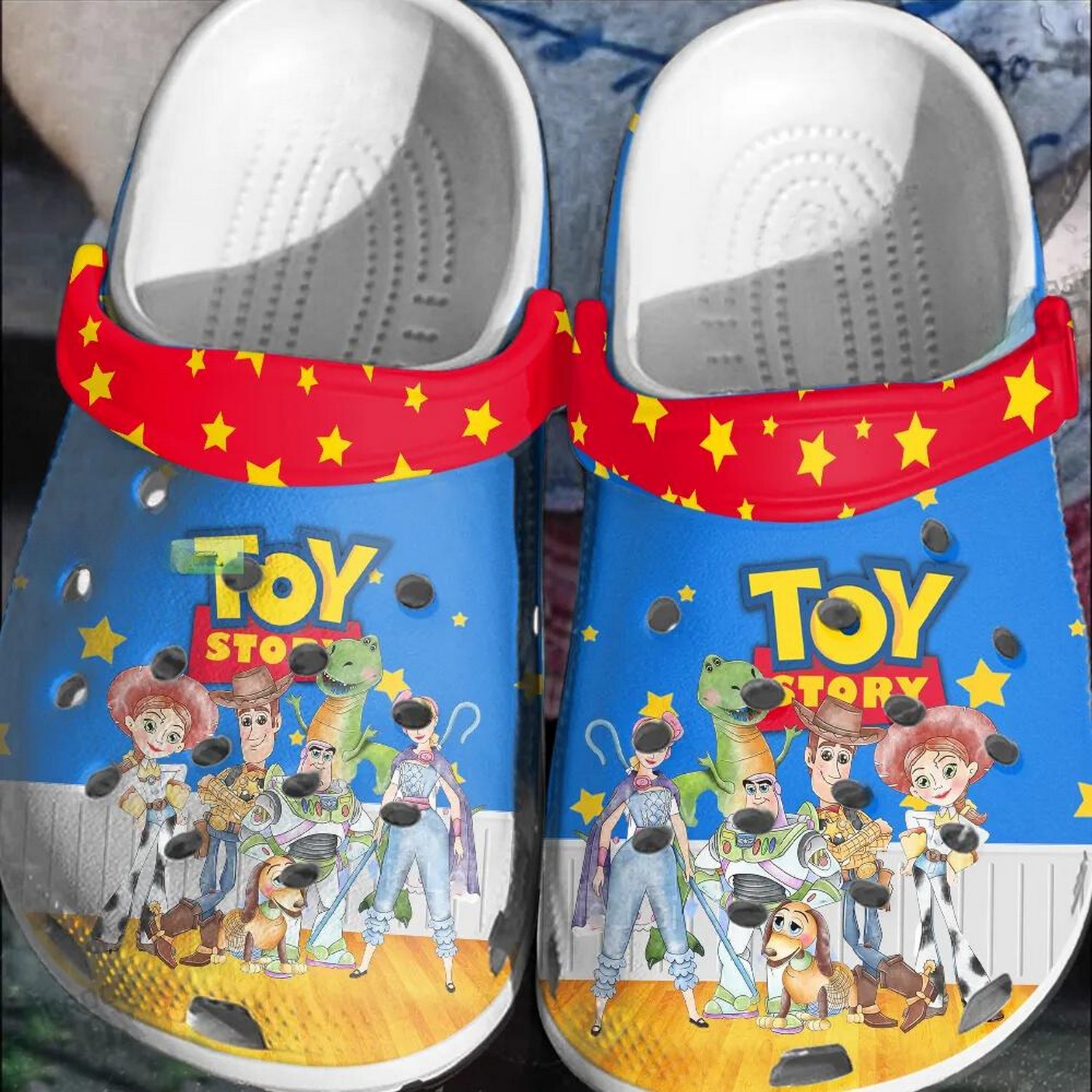 Toy Story Cartoon Crocs Crocband Clogs Shoes Comfortable For Men Women and Kids