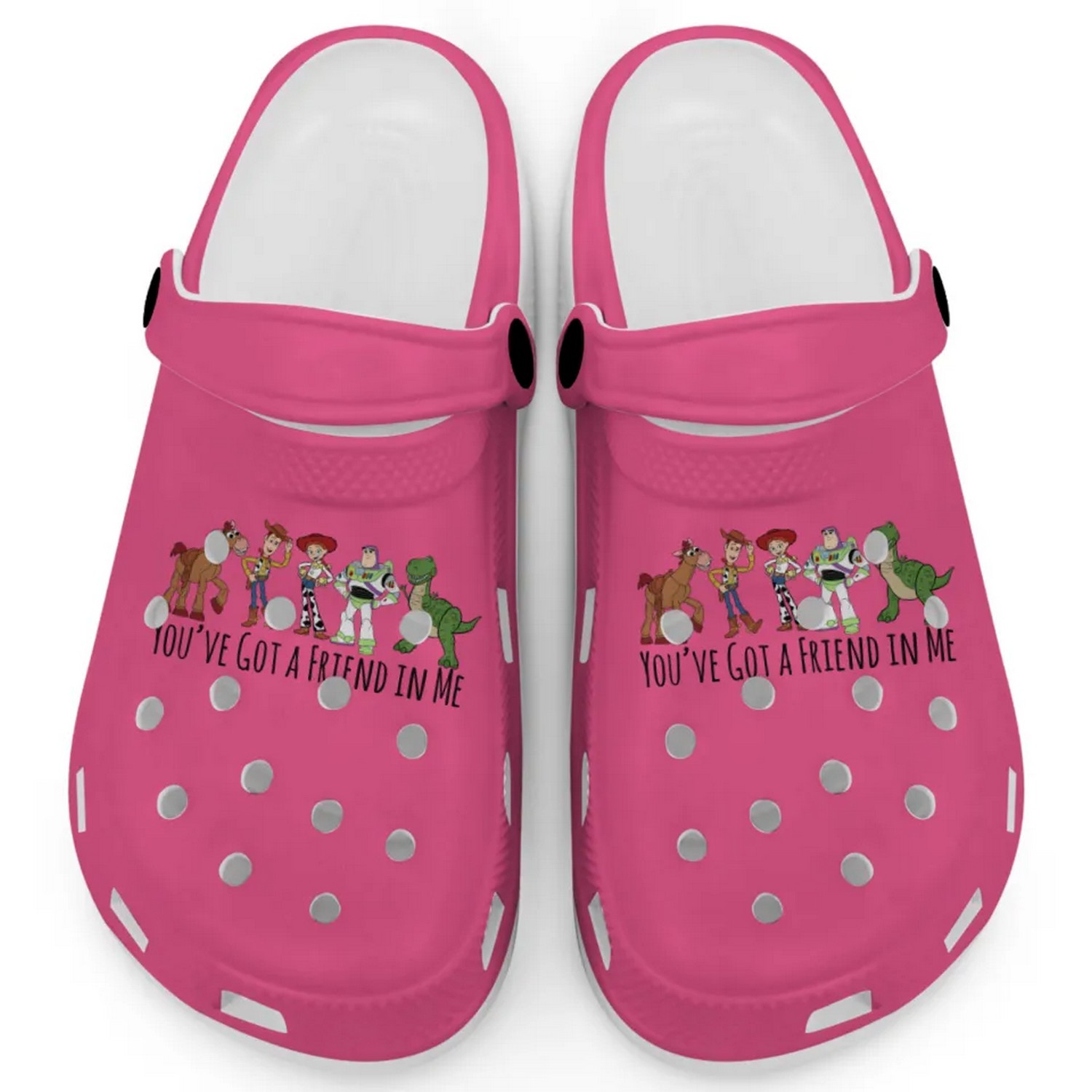 Toy Story Cartoon Crocs Crocband Clogs Shoes Comfortable For Men Women and Kids