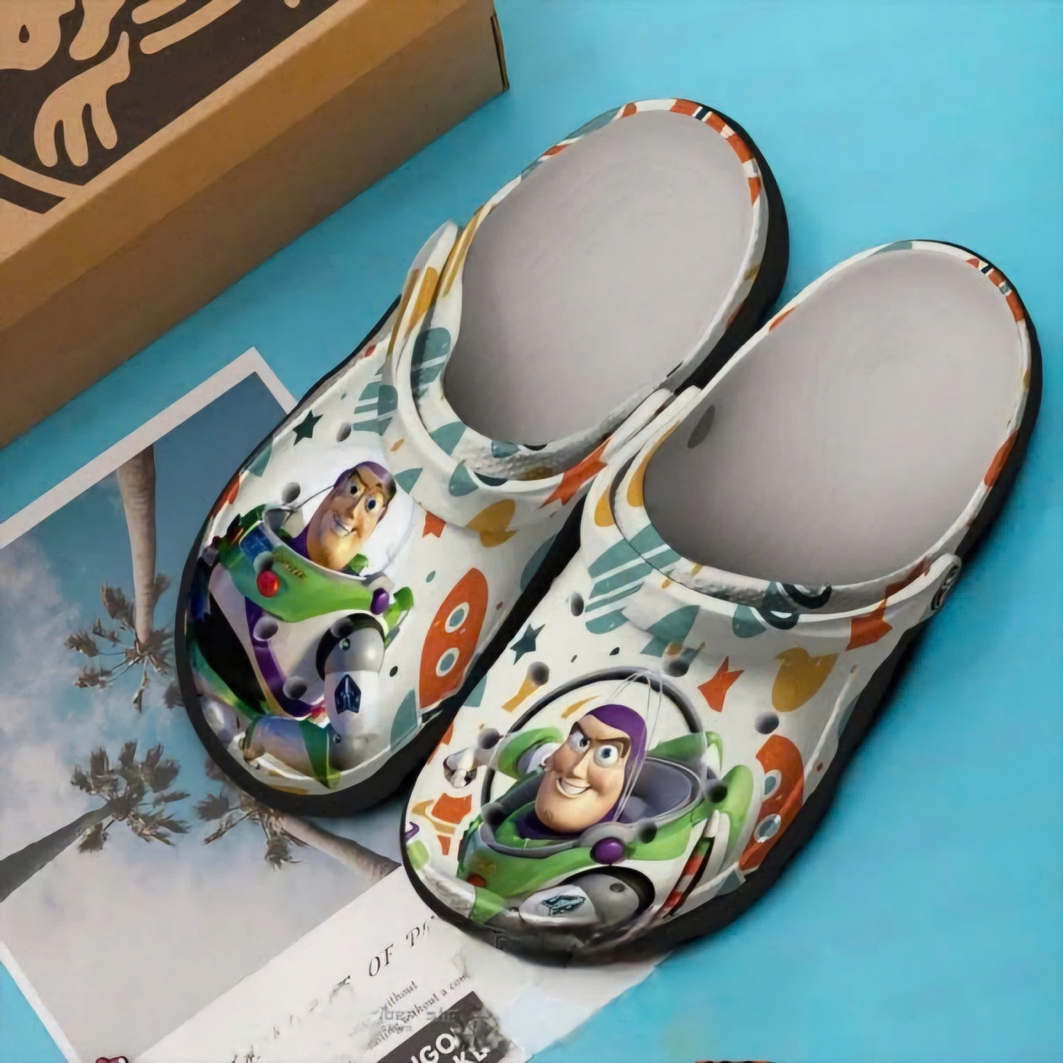 Toy Story Cartoon Crocs Crocband Clogs Shoes Comfortable For Men Women and Kids