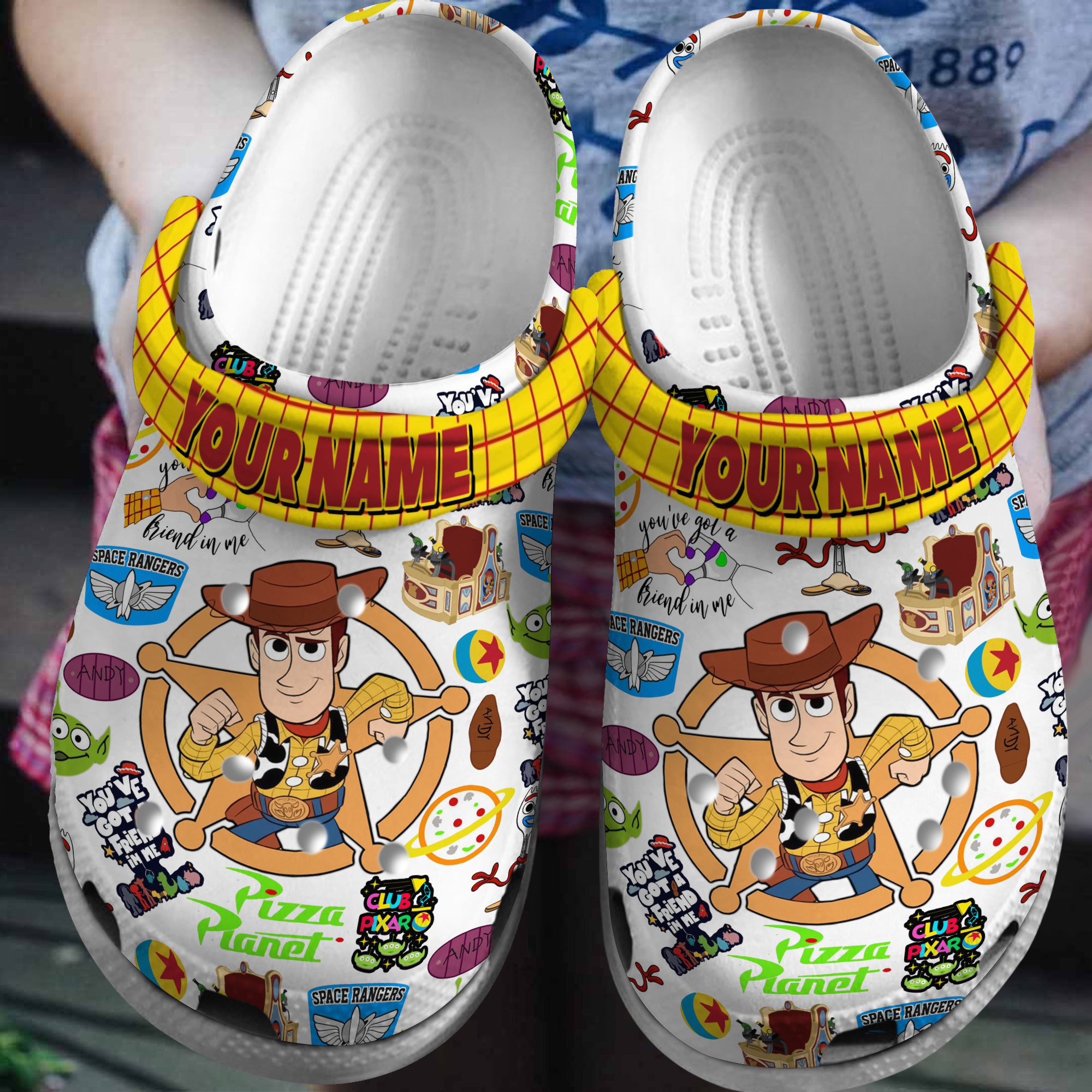 Toy Story Cartoon Crocs Crocband Clogs Shoes Comfortable For Men Women and Kids