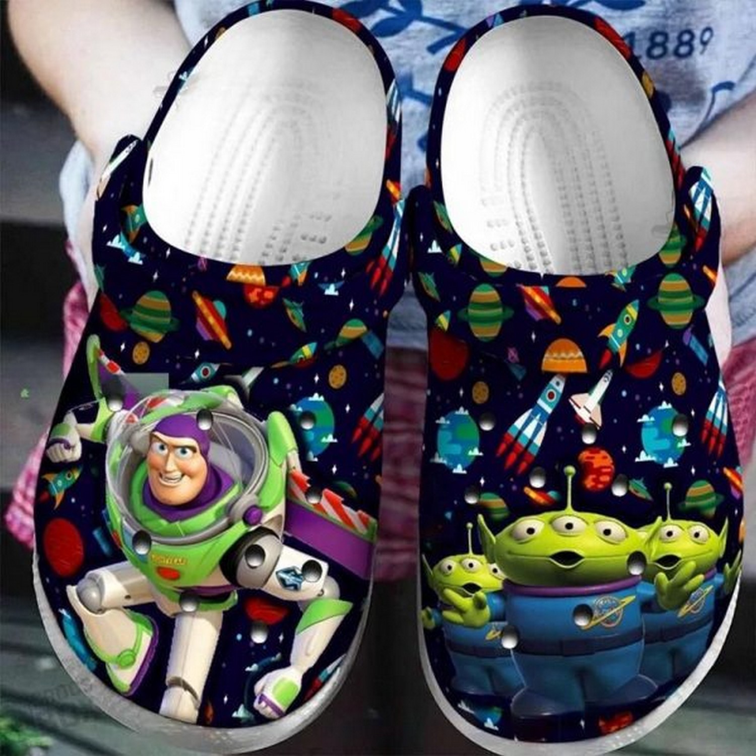 Toy Story Cartoon Crocs Crocband Clogs Shoes Comfortable For Men Women and Kids