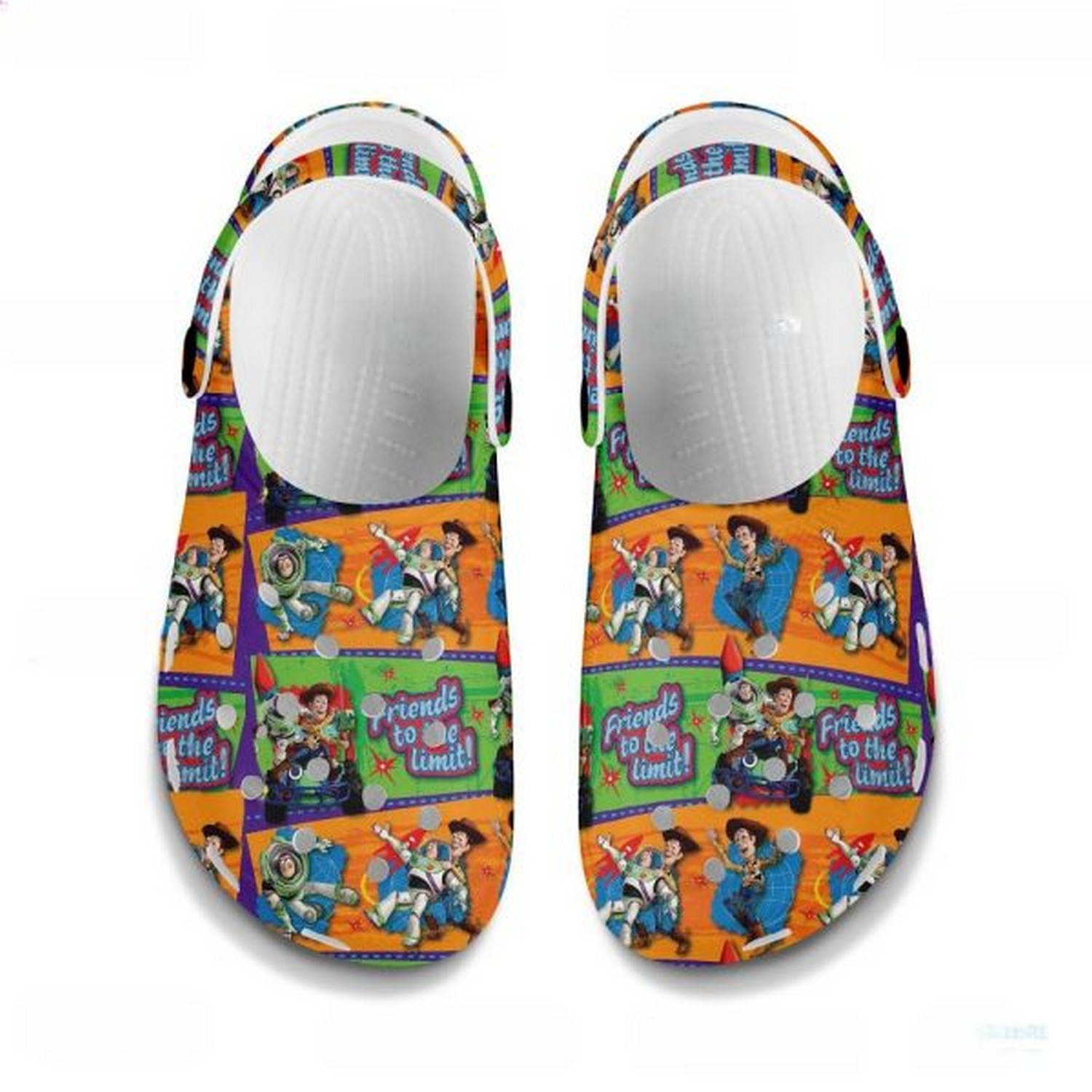 Toy Story Cartoon Crocs Crocband Clogs Shoes Comfortable For Men Women and Kids
