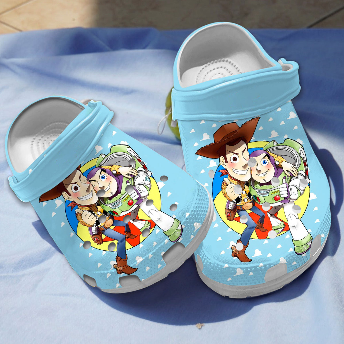 Toy Story Cartoon Crocs Crocband Clogs Shoes Comfortable For Men Women and Kids