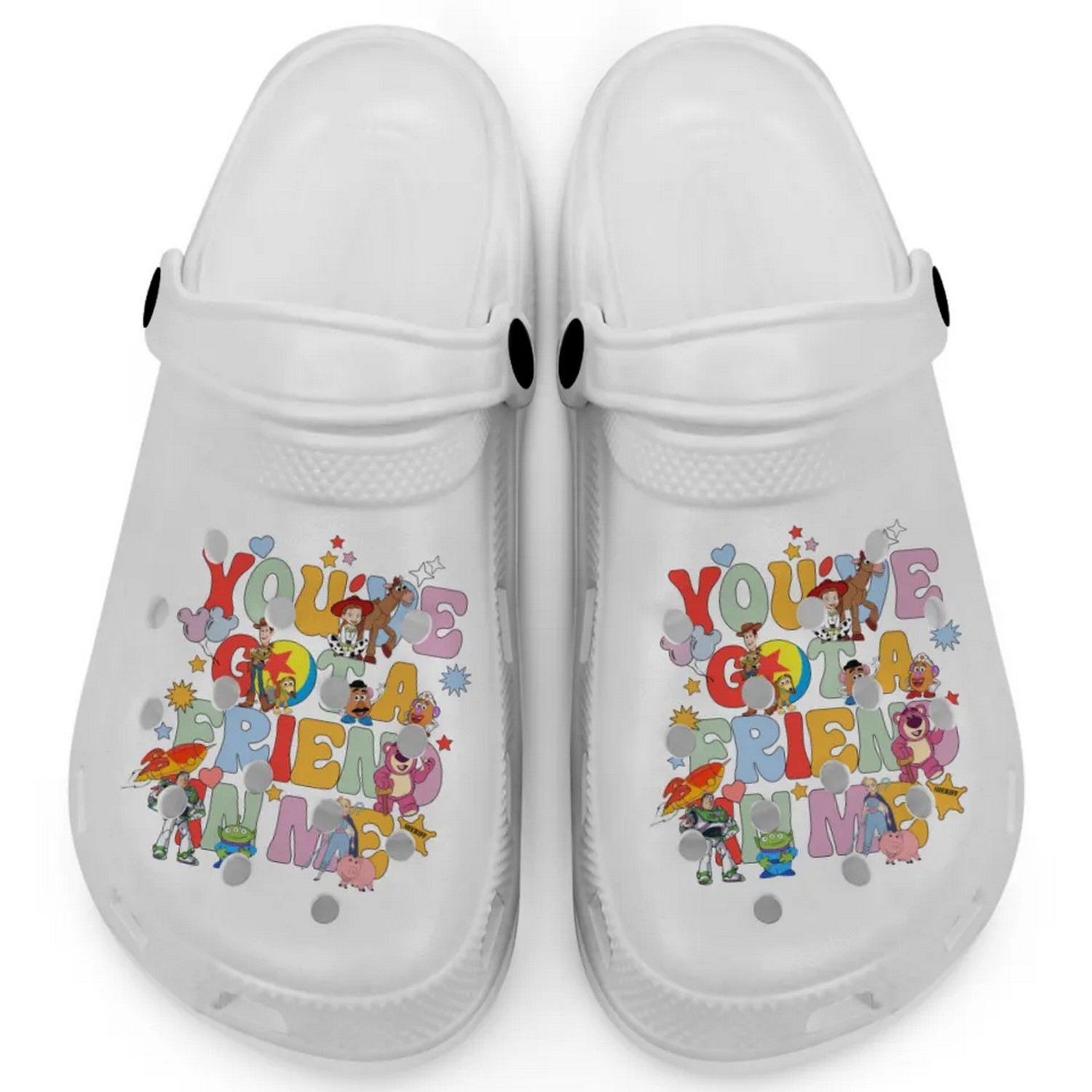 Toy Story Cartoon Crocs Crocband Clogs Shoes Comfortable For Men Women and Kids