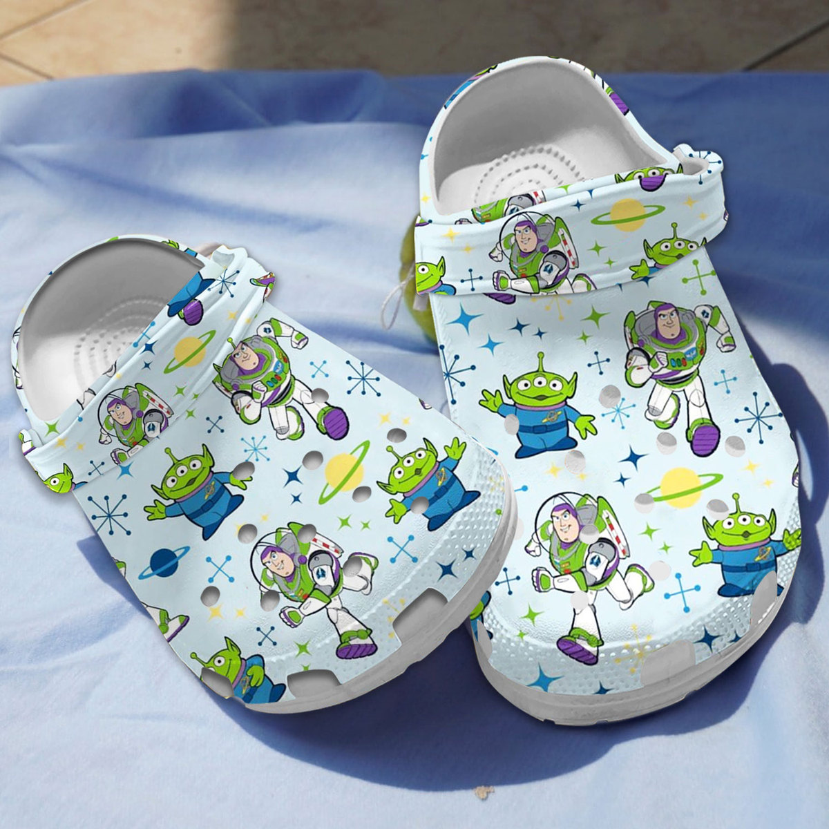 Toy Story Cartoon Crocs Crocband Clogs Shoes Comfortable For Men Women and Kids