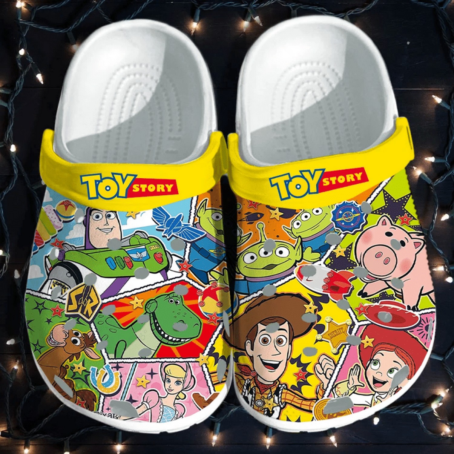 Toy Story Cartoon Crocs Crocband Clogs Shoes Comfortable For Men Women and Kids
