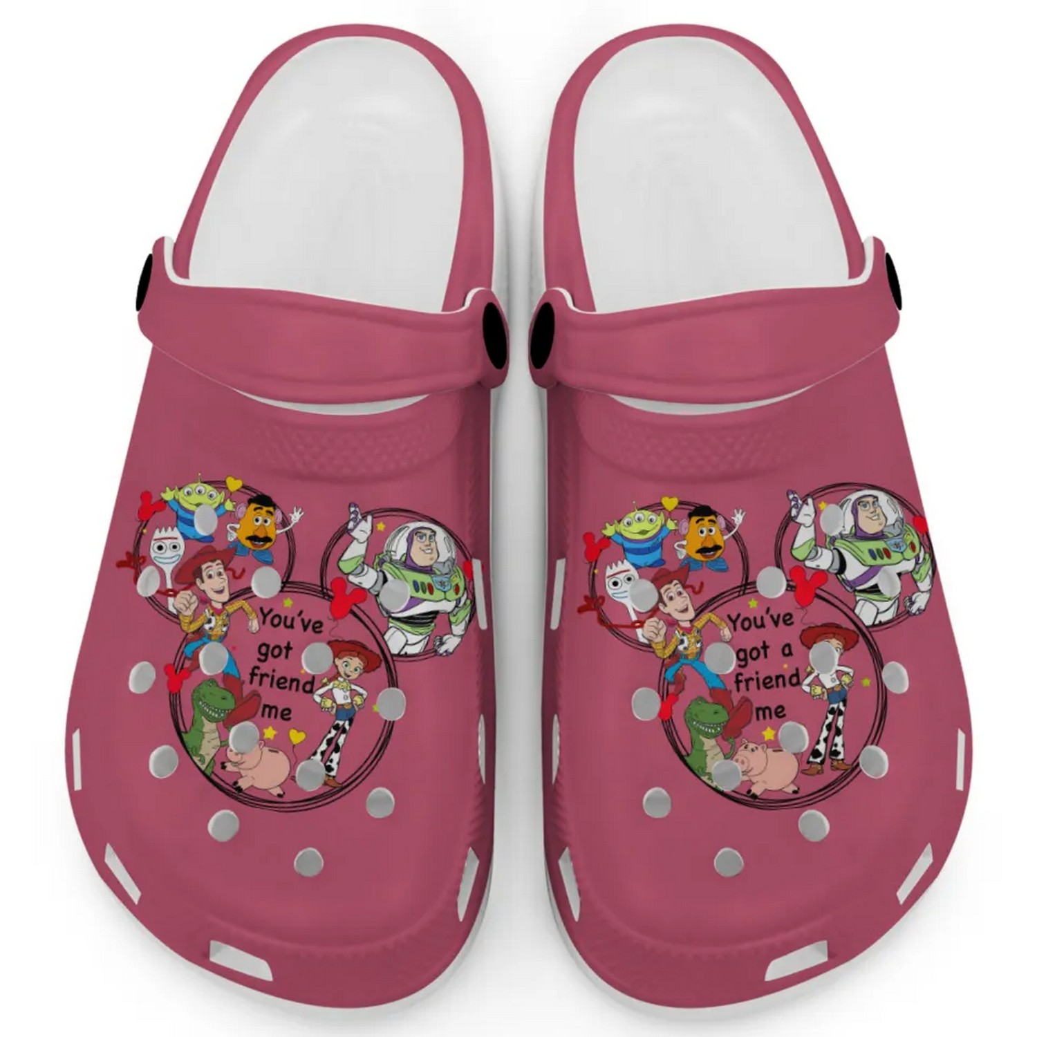 Toy Story Cartoon Crocs Crocband Clogs Shoes Comfortable For Men Women and Kids