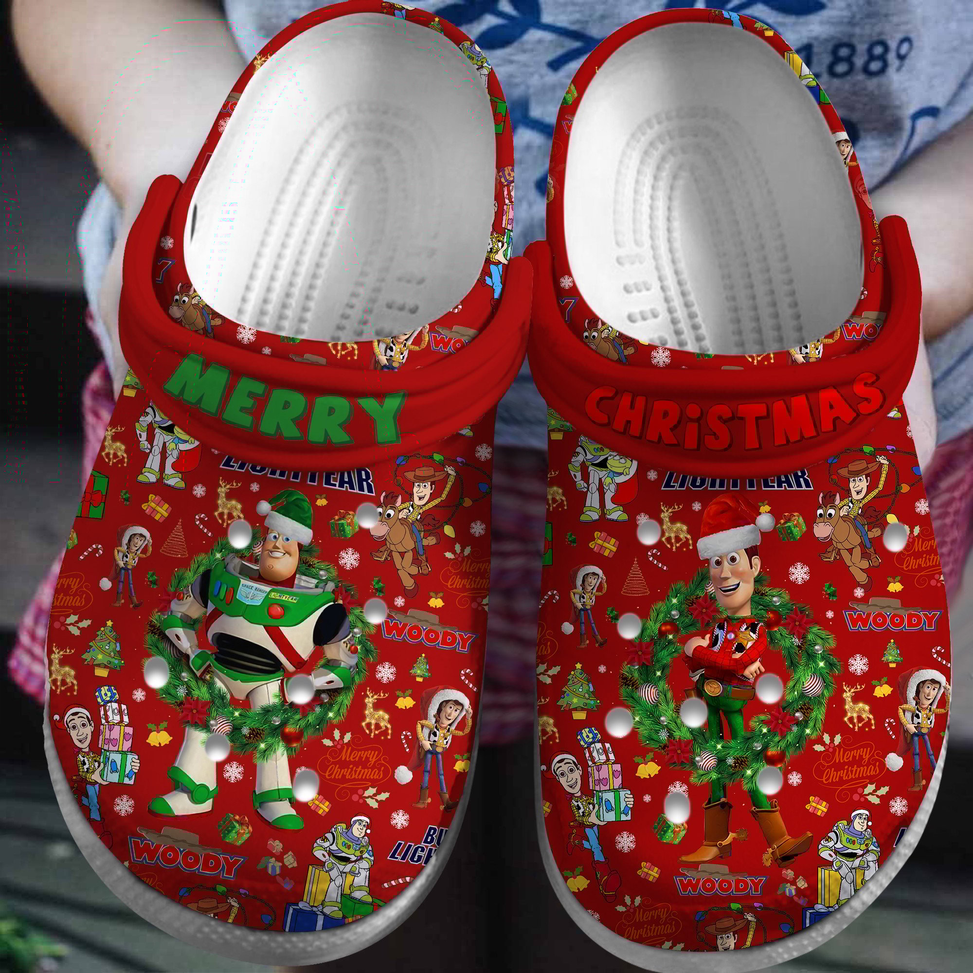 Toy Story Cartoon Crocs Crocband Clogs Shoes Comfortable For Men Women and Kids