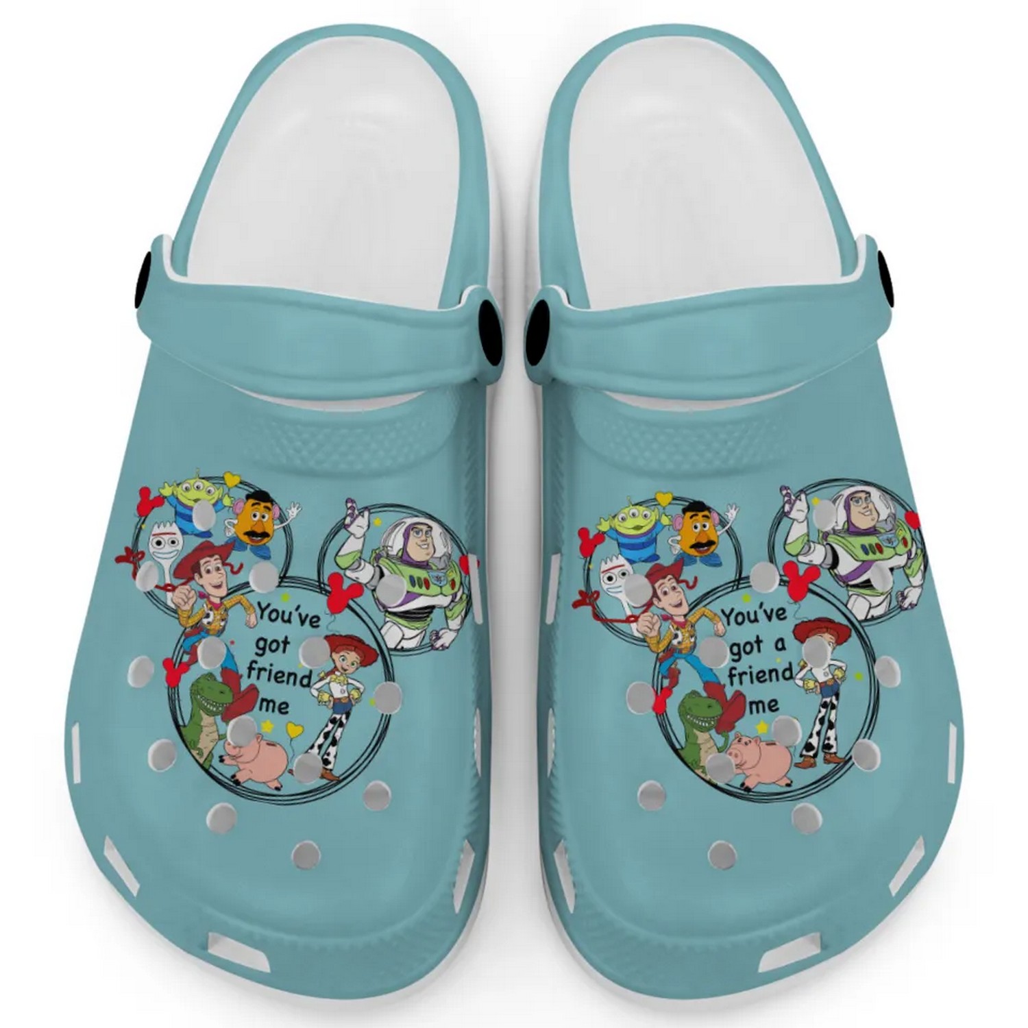 Toy Story Cartoon Crocs Crocband Clogs Shoes Comfortable For Men Women and Kids
