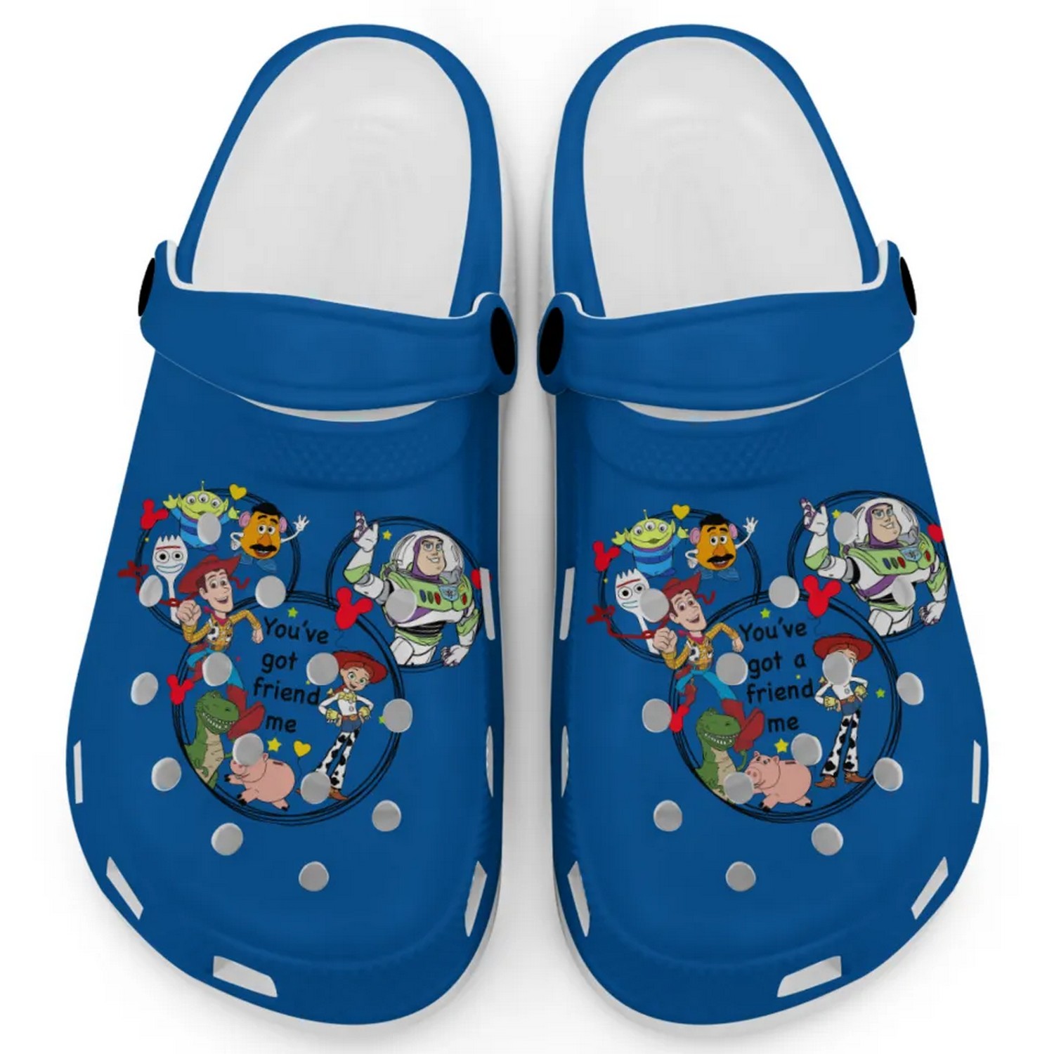 Toy Story Cartoon Crocs Crocband Clogs Shoes Comfortable For Men Women and Kids